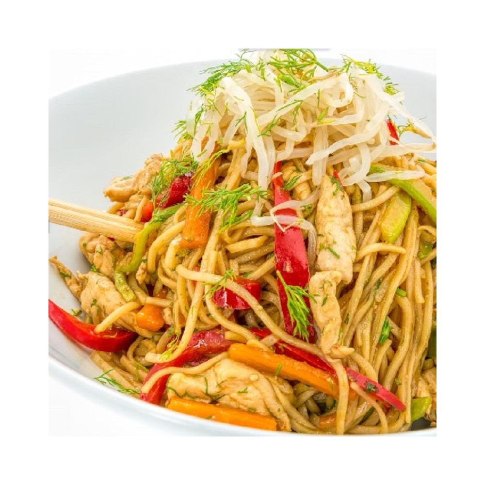 Noodles  au Poulet et Légumes, Sésame