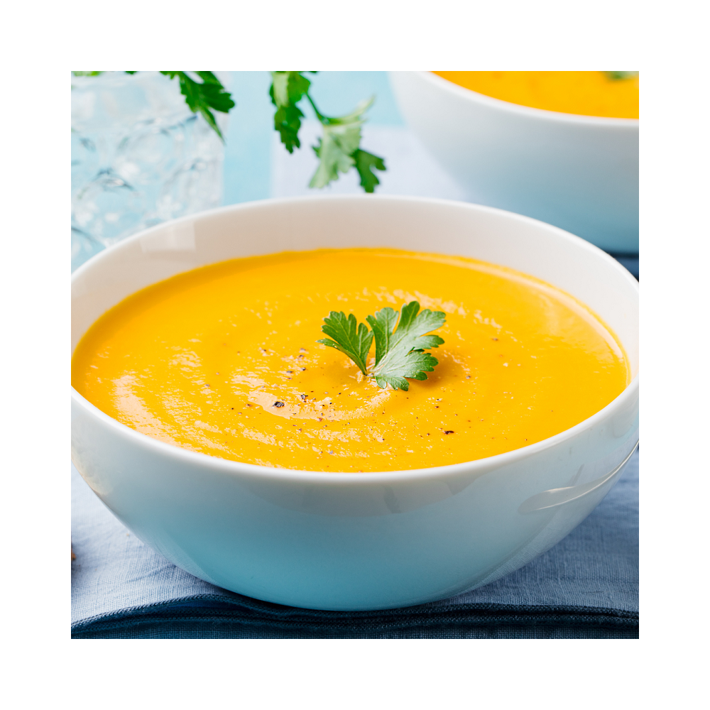 Velouté Panais, Patate Douce, Carotte - Tarte 3 Fromages