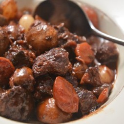 Bourguignon de Joue de Porc, Pâtes
