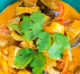 Poulet au Curry  Doux - Riz Basmati  - Haricots Verts - Fruits Secs