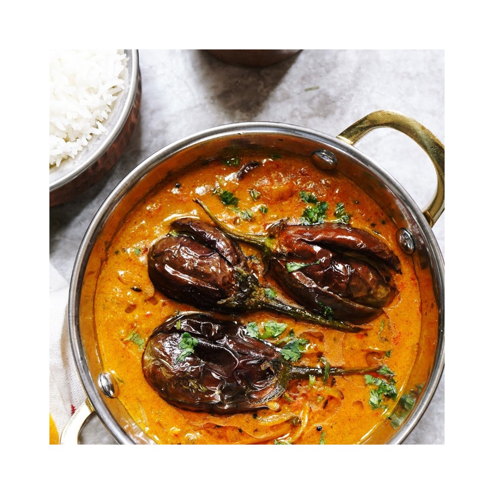 Dhal de Poulet & Aubergines Curry Lait de Coco