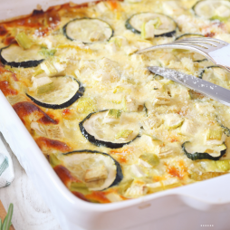 Gratin de Courgettes à la Viande (Bœuf, Veau et Porc) et Tomate