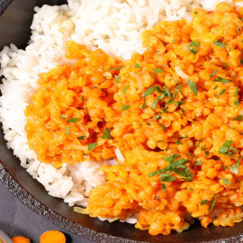 Dhal de Lentilles , Pois chiche & Butternut (Végé)
