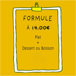 Formule 14.00€ SANS PAIN