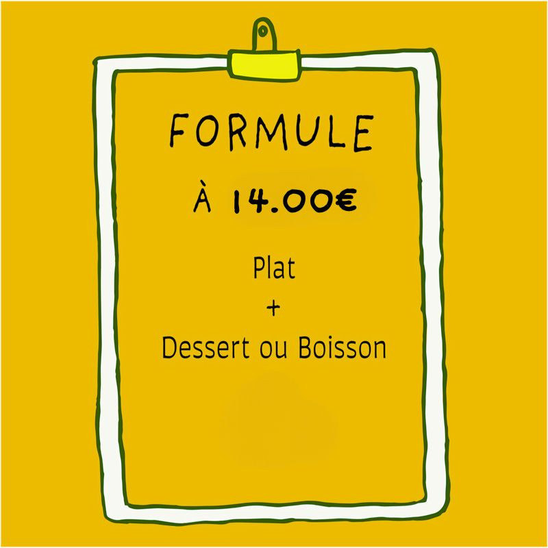 Formule 14.00€ SANS PAIN