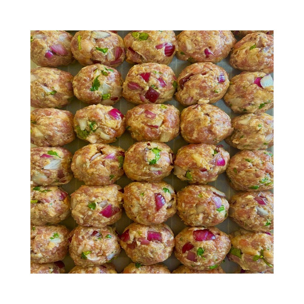 Boulettes Tofu Champignon, Sauce Korma, Riz Basmati et Noix de Cajou (végé)