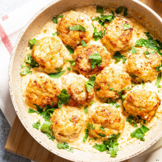 Blanquette Végétarienne (Boulette Tofu -Champignon)- riz et Legumes