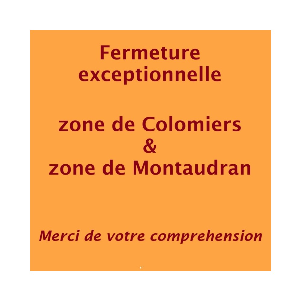 Fermeture exceptionnelle